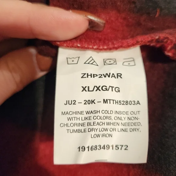 Wrangler NWT Womems Buffalo Plaid Sherpa Sweater 1/4 Zip Size XL - Picture 3 of 14